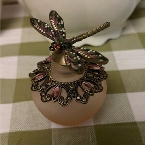Ornate Dragonfly Perfume Bottle - Excellent Used Condition